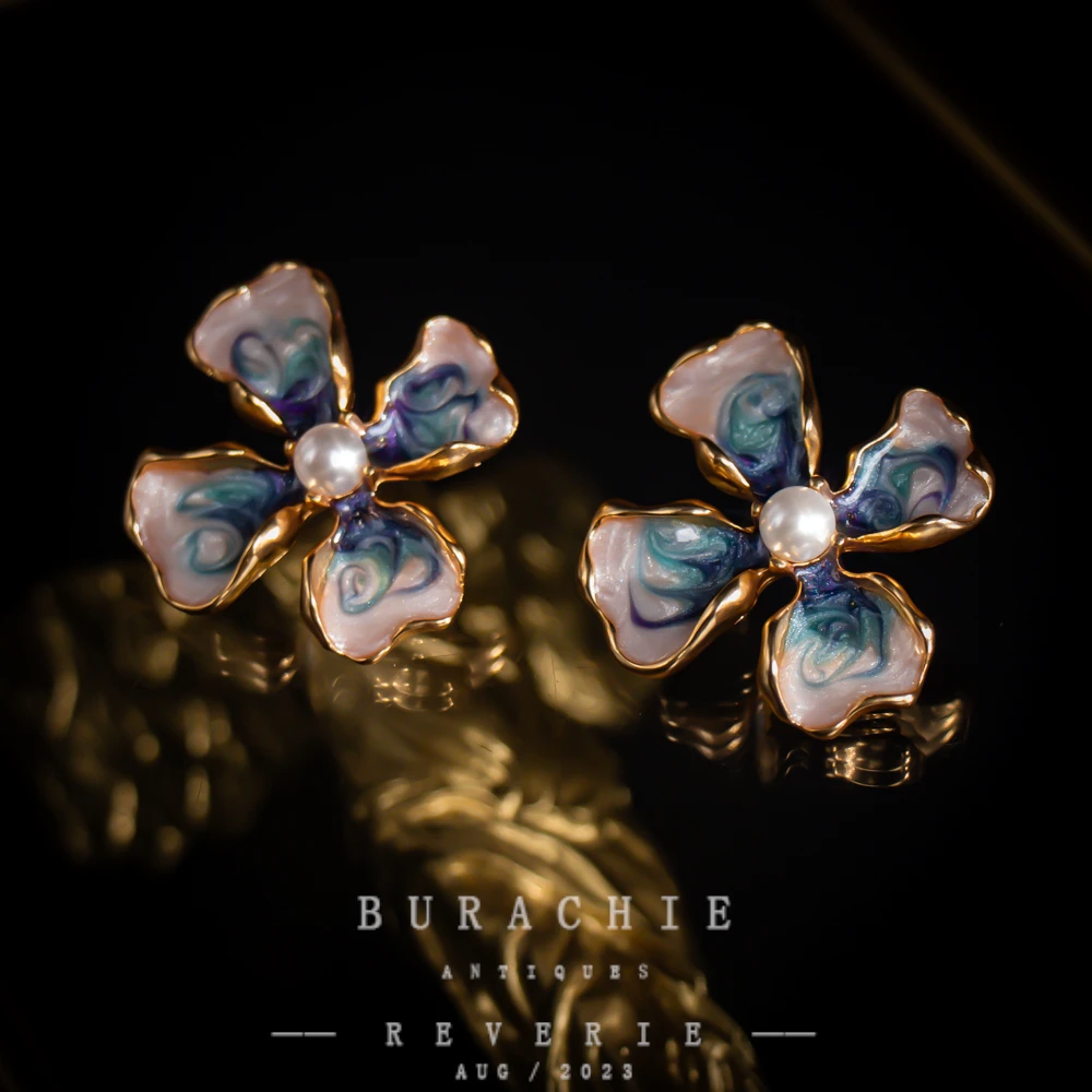 铜合金仿水晶耳饰 周年珍藏英【4939】｜经典原标克拉款CrownFrett