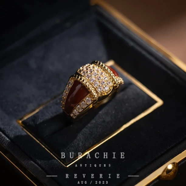 铜合金仿水晶戒指 【8556】安娜奶奶能与时间抗衡