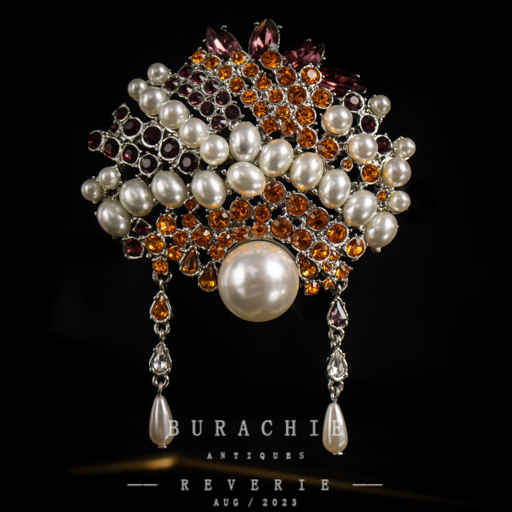 铜合金仿珍珠胸针  【4011】意｜精品店 高级即视感闪烁