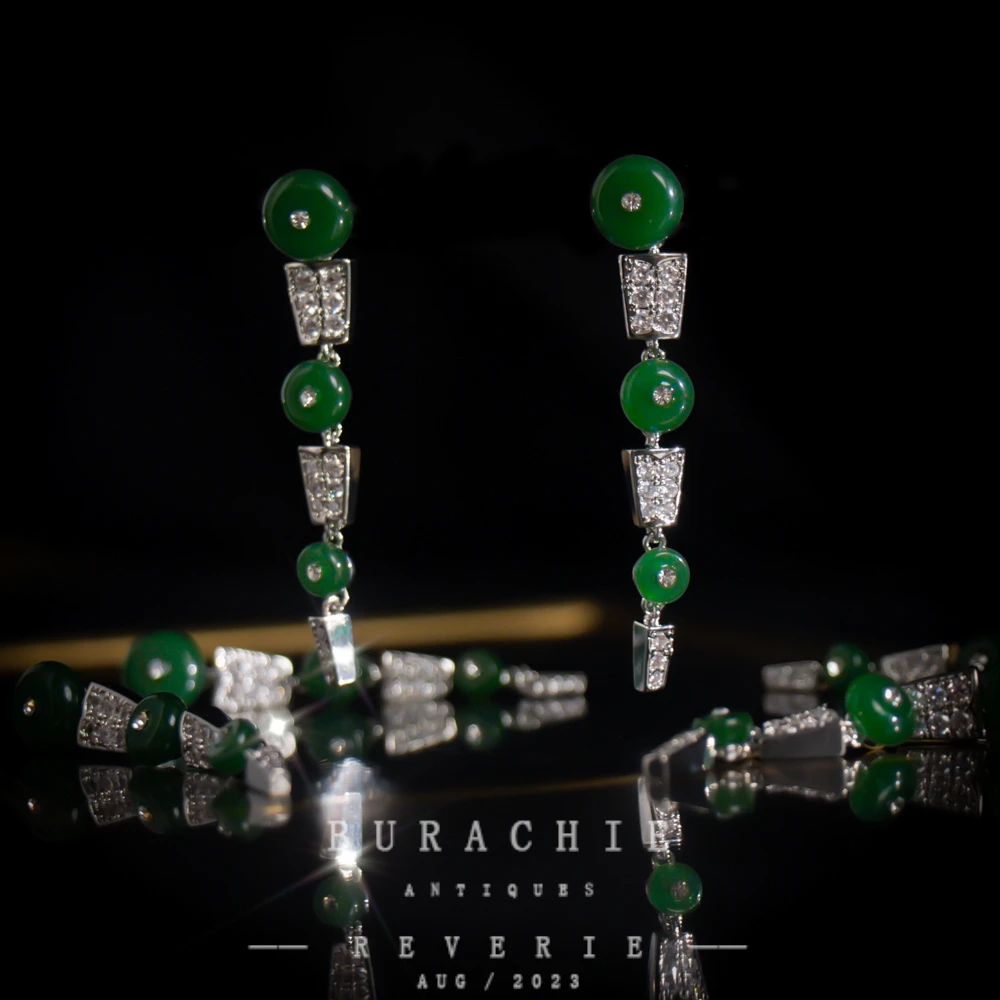 铜合金仿水晶耳饰 【1195】周年珍藏英｜经典原标克拉款CrownFrett