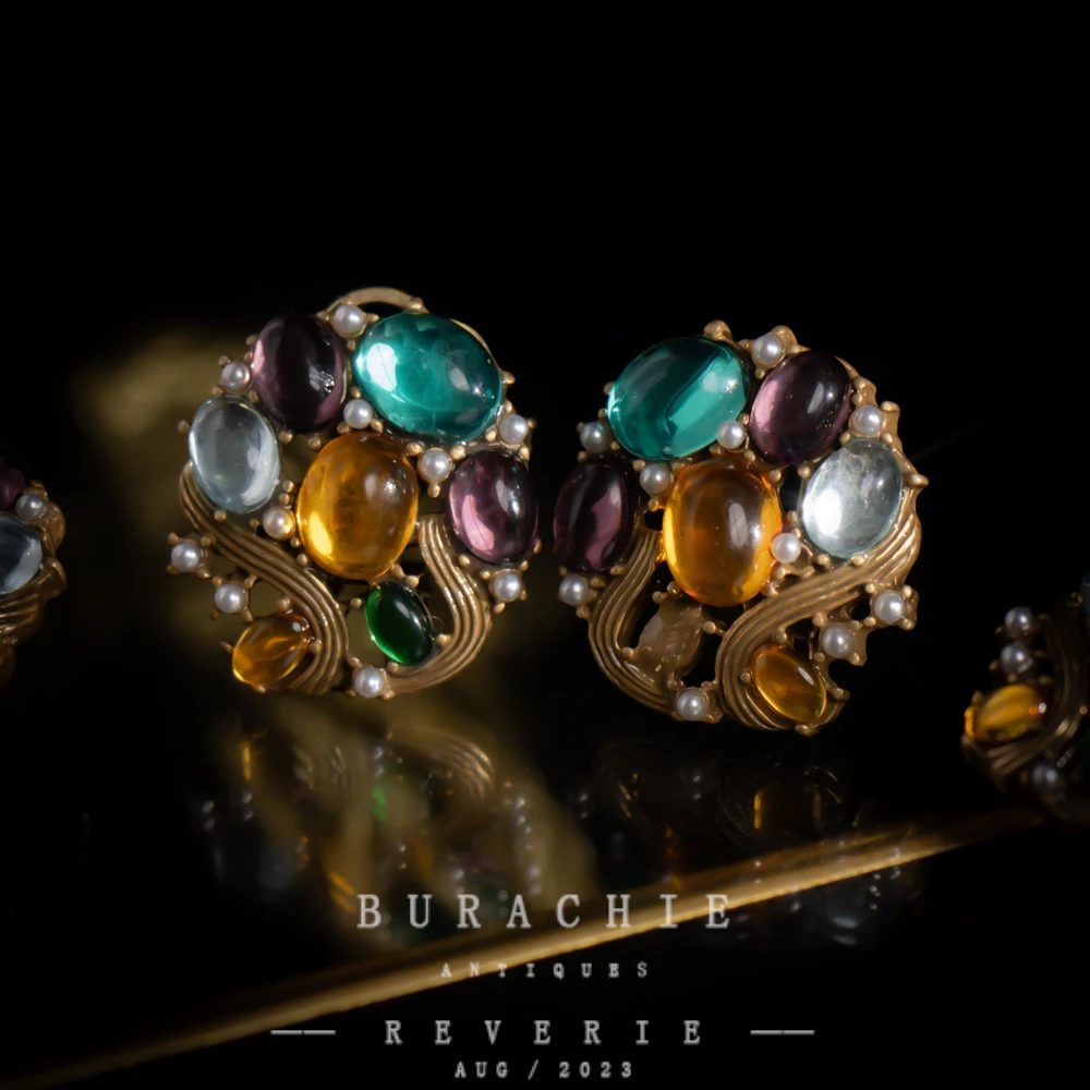 铜合金仿水晶耳饰 【3846】周年珍藏英｜经典原标克拉款CrownFrett