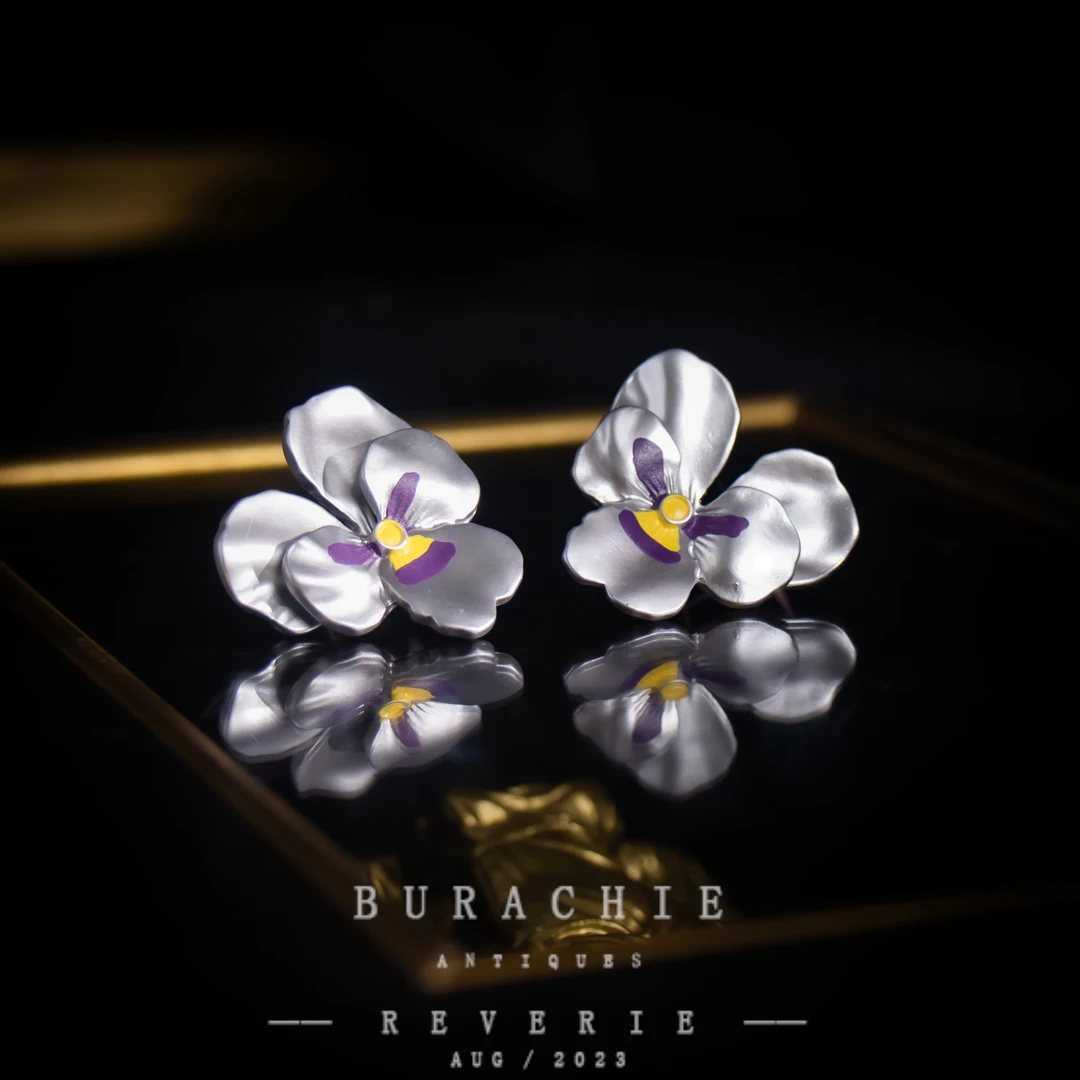 铜合金仿水晶耳饰 【8539】周年珍藏英｜经典原标克拉款CrownFrett