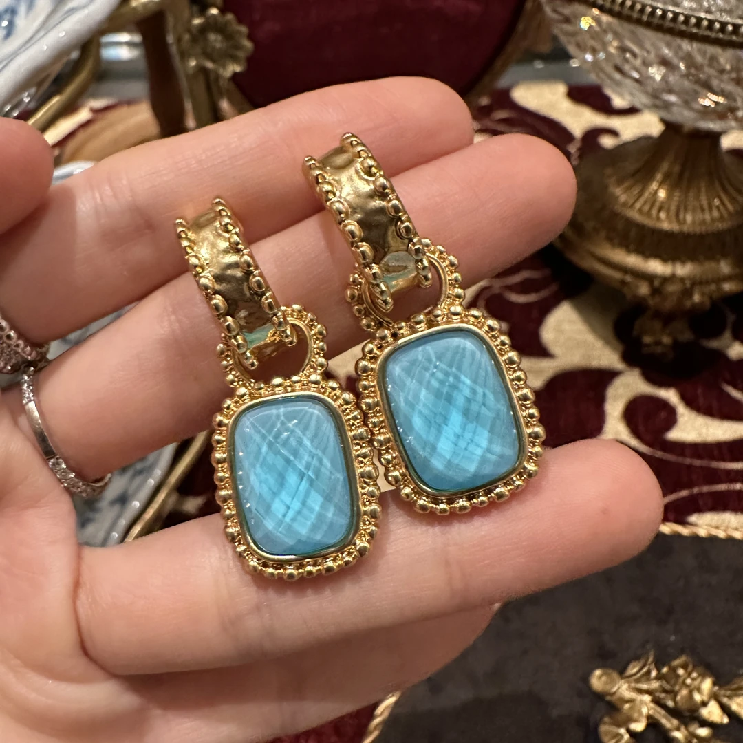 铜合金仿水晶耳饰 【2898】意｜精品店 高级即视感闪烁