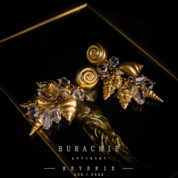 铜合金耳饰 【1801】周年珍藏英｜经典原标克拉款CrownFrett