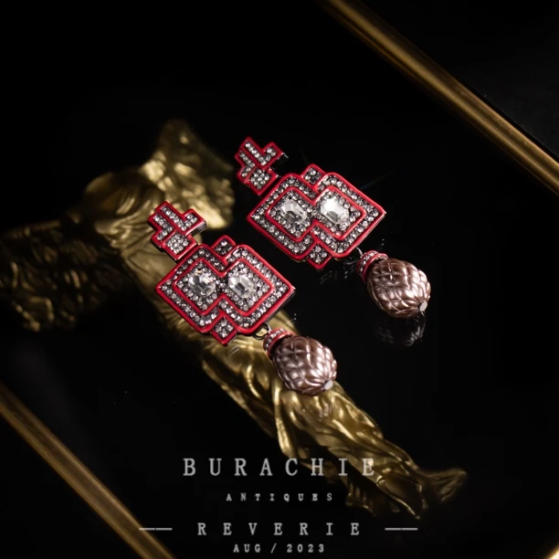 铜合金仿珍珠耳饰 【5064】英｜经典原标克拉款CrownFrett工匠流光