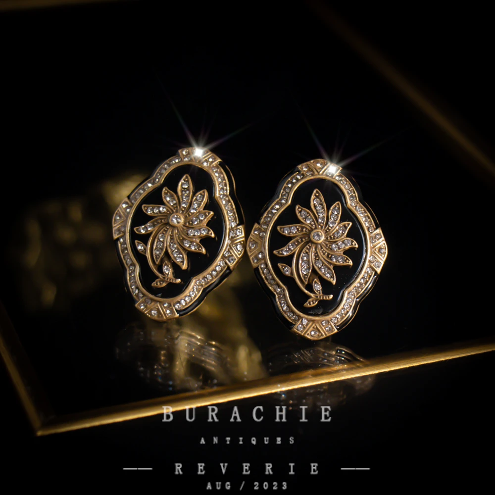 铜合金仿水晶耳饰 【2540】周年珍藏英｜经典原标克拉款CrownFrett