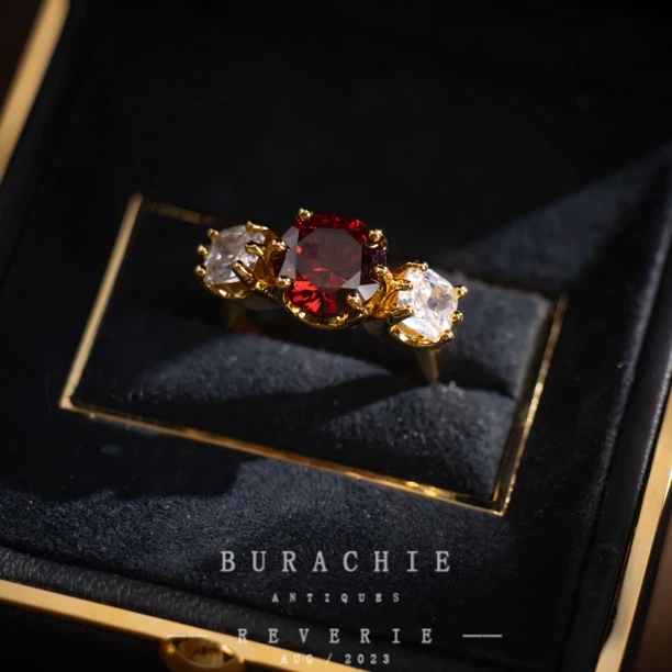 铜合金仿水晶戒指 【5200】宋宋私藏/流逝一见倾心 美人