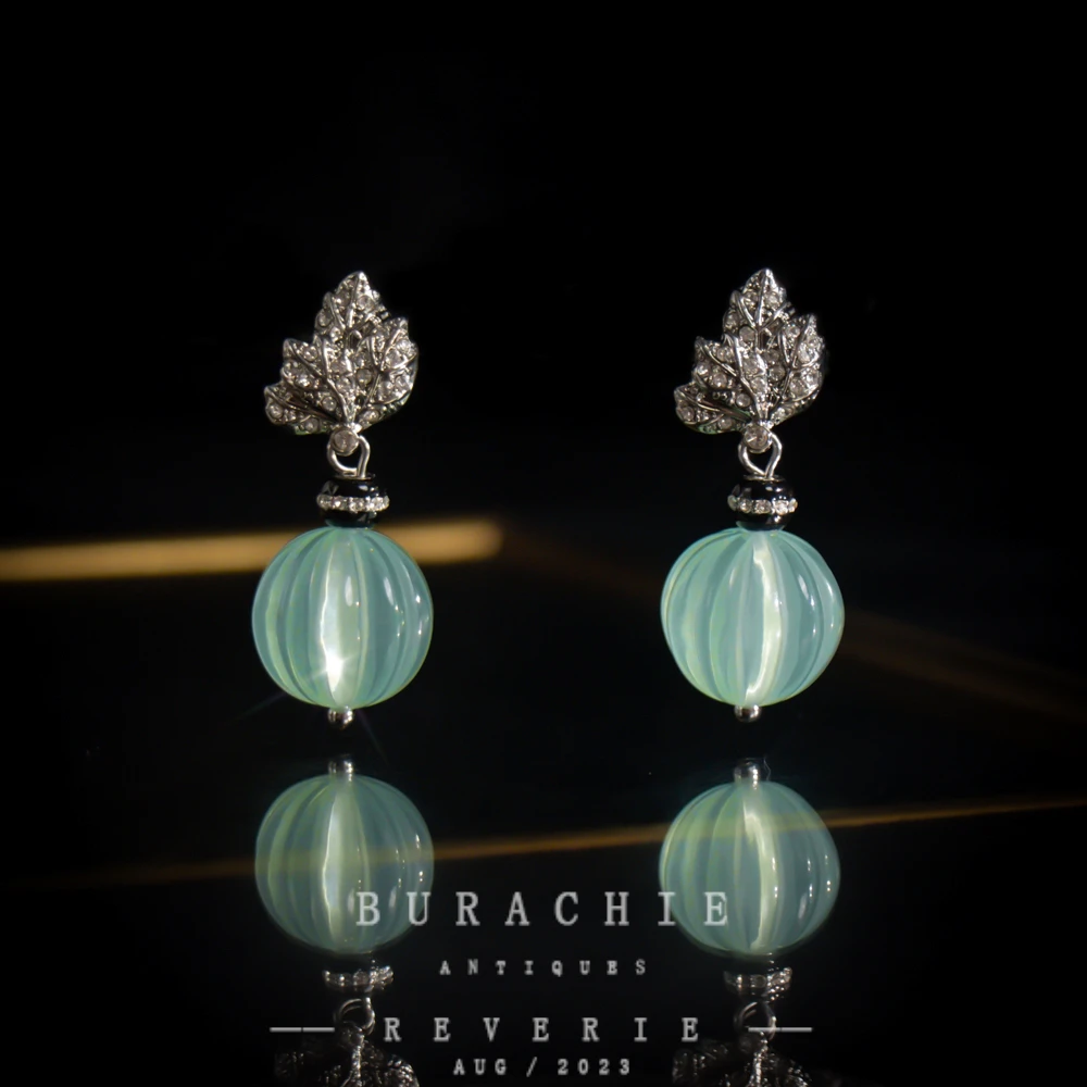 铜合金仿水晶耳饰 【6309】周年珍藏英｜经典原标克拉款CrownFrett