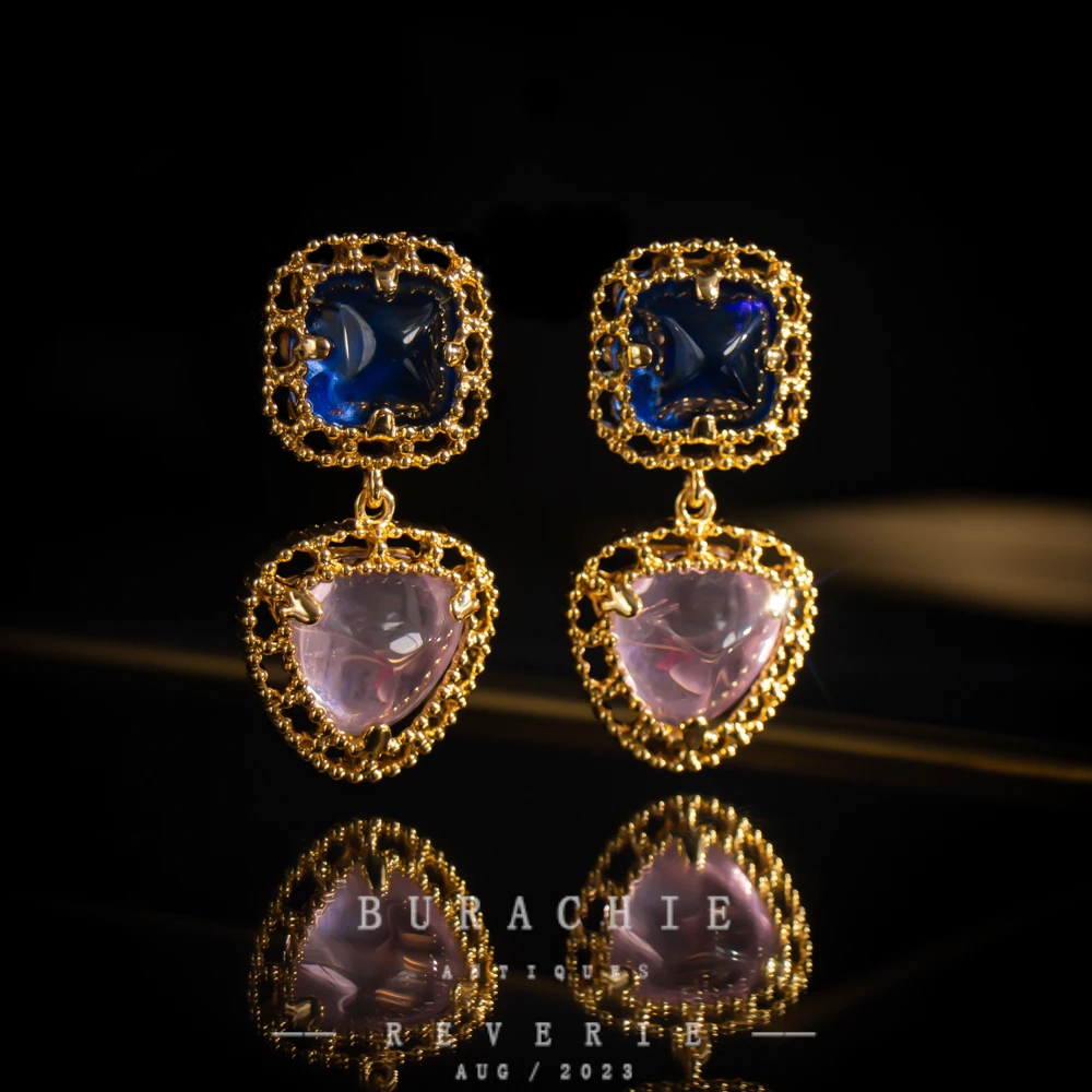 铜合金仿水晶耳饰  周年珍藏英｜【5542】经典原标克拉款CrownFrett