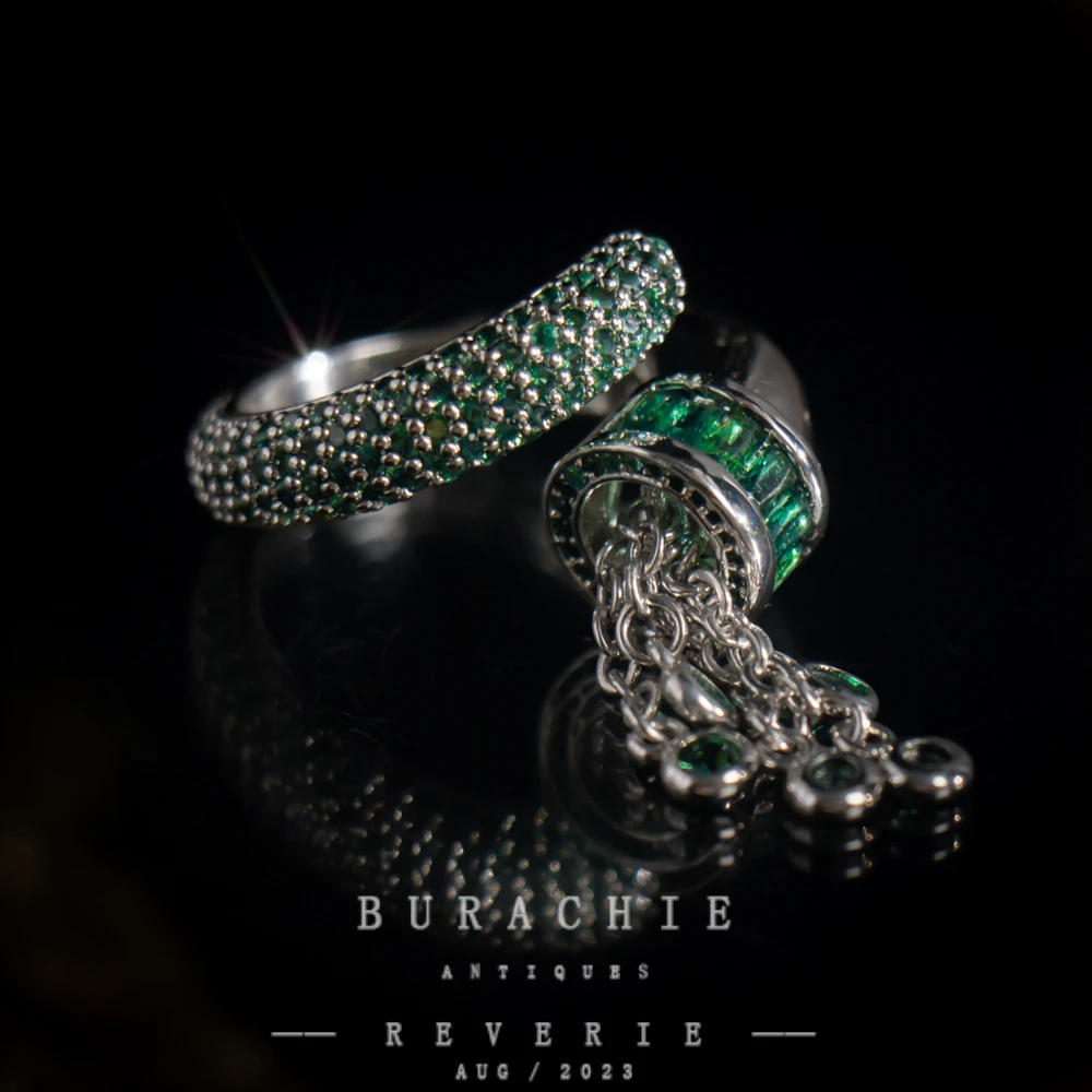 铜合金仿水晶戒指 【7594】周年珍藏英｜经典原标克拉款CrownFrett