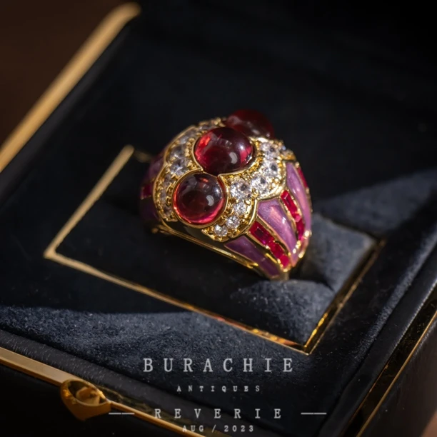 铜合金仿水晶戒指 【6617】意大安娜奶奶