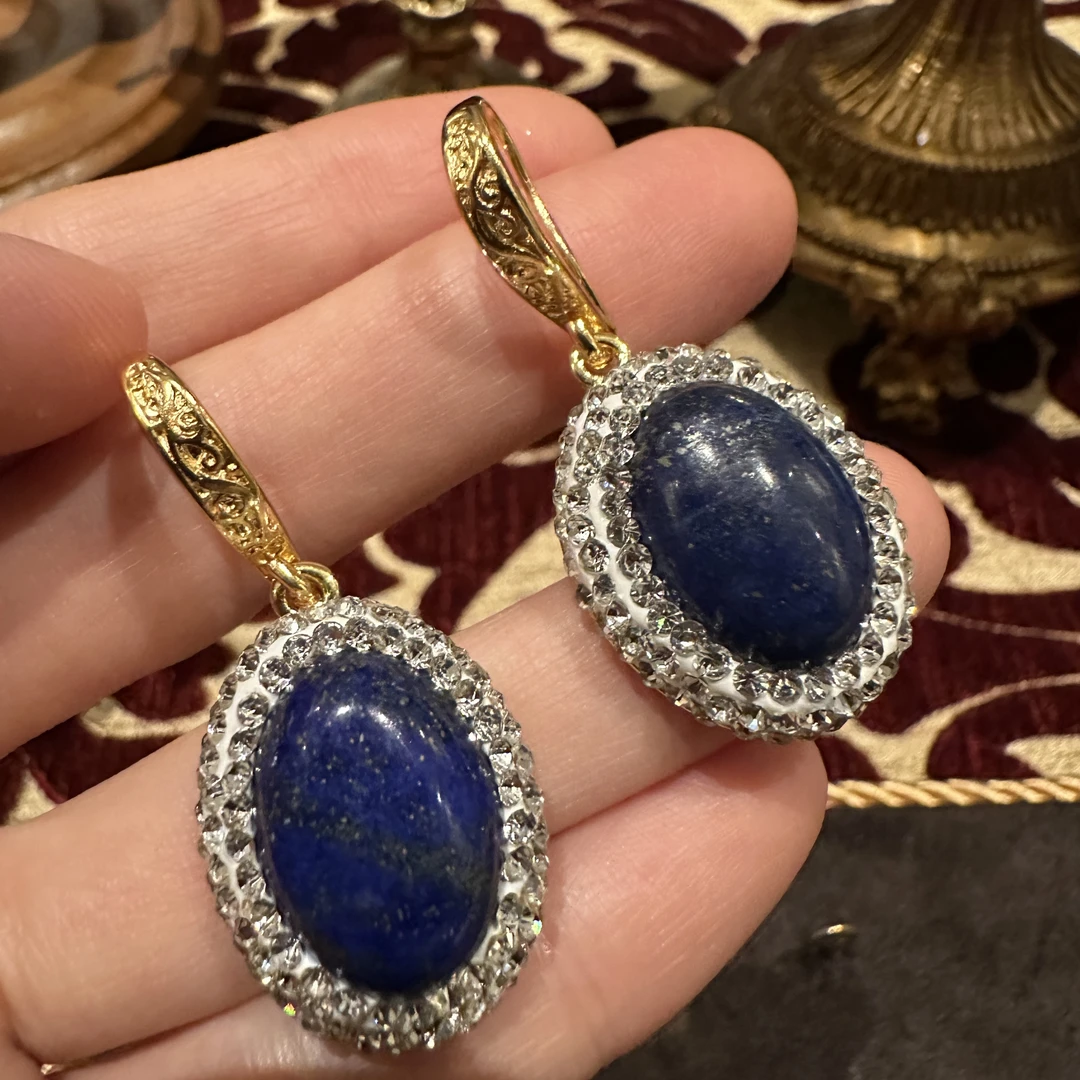 铜合金仿水晶耳饰 【9118】意｜精品店 高级即视感闪烁