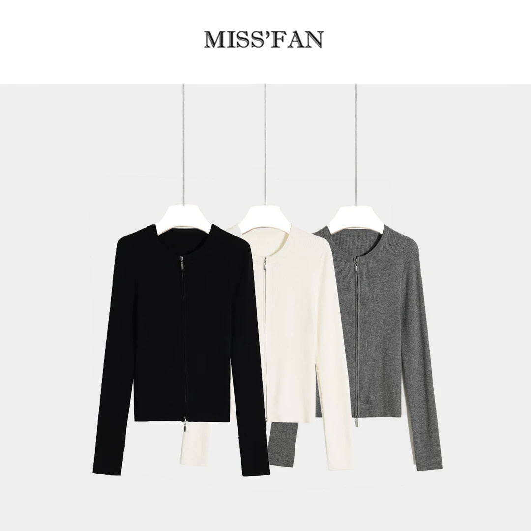 【温差小能手】加密坑条设计感修饰身线感十足 早秋毛针织衫