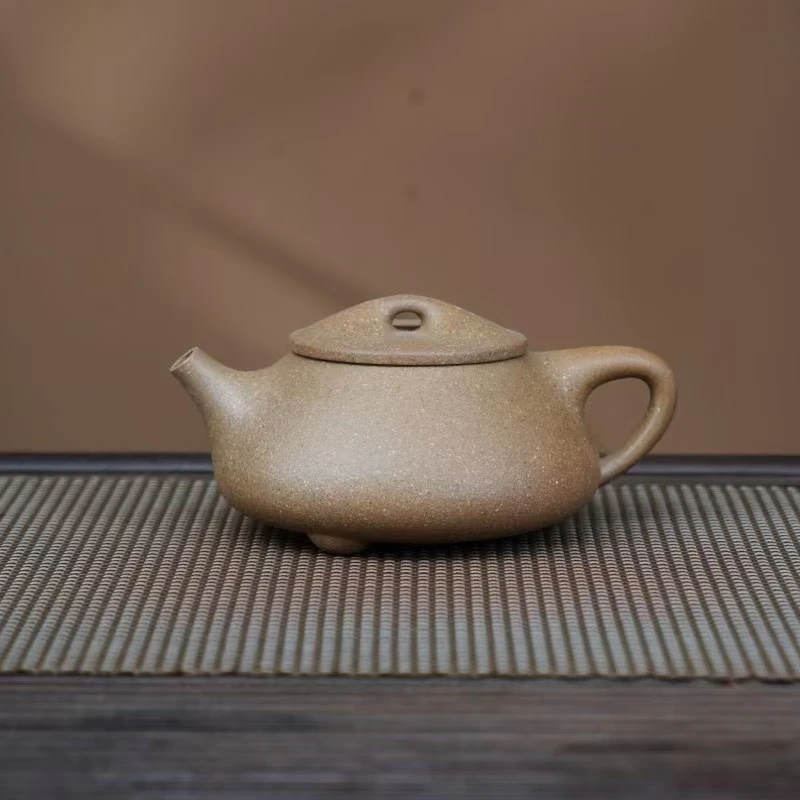 16.徐婷 青段【景舟石瓢350CC】宜兴黄龙山原矿手工紫砂壶