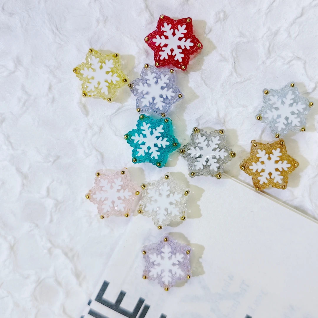 韩国胶定制透色手绘雪花