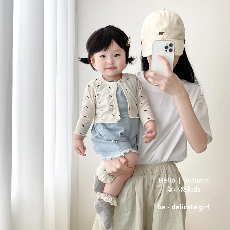 K24X165儿童女宝宝夏季薄款百搭韩版长袖洋气公主风开衫