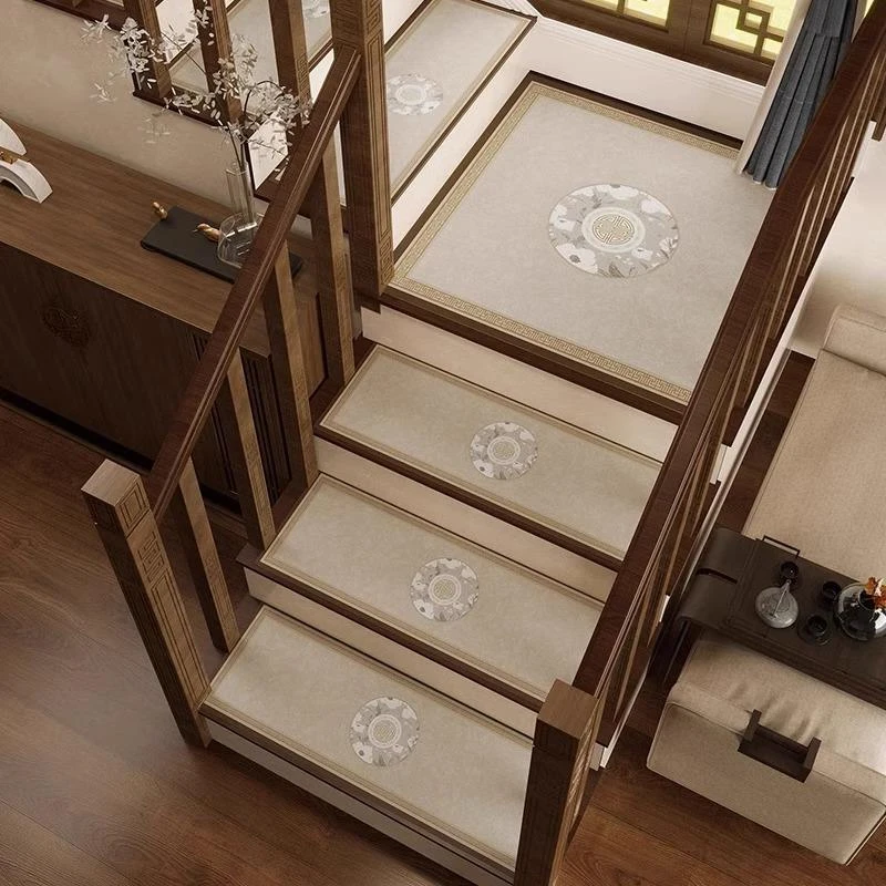 厕所卫生间实木楼梯踏步垫吸水脚垫可家用地垫台阶梯式定制地毯
