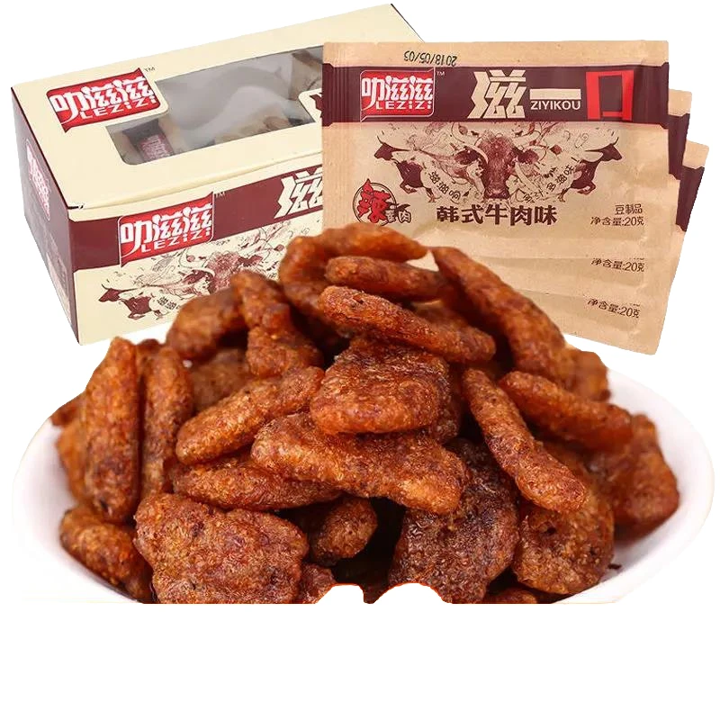 叻滋滋滋一口香菇肥牛素肉儿时怀旧休闲零食韩式素牛肉豆制品辣条