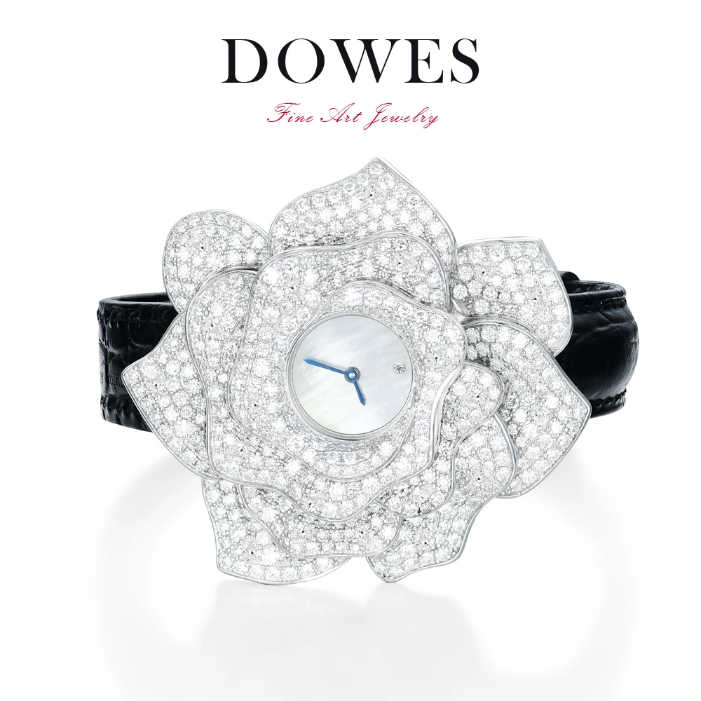 DOWES【花语时光】珠宝腕表玫瑰花手表