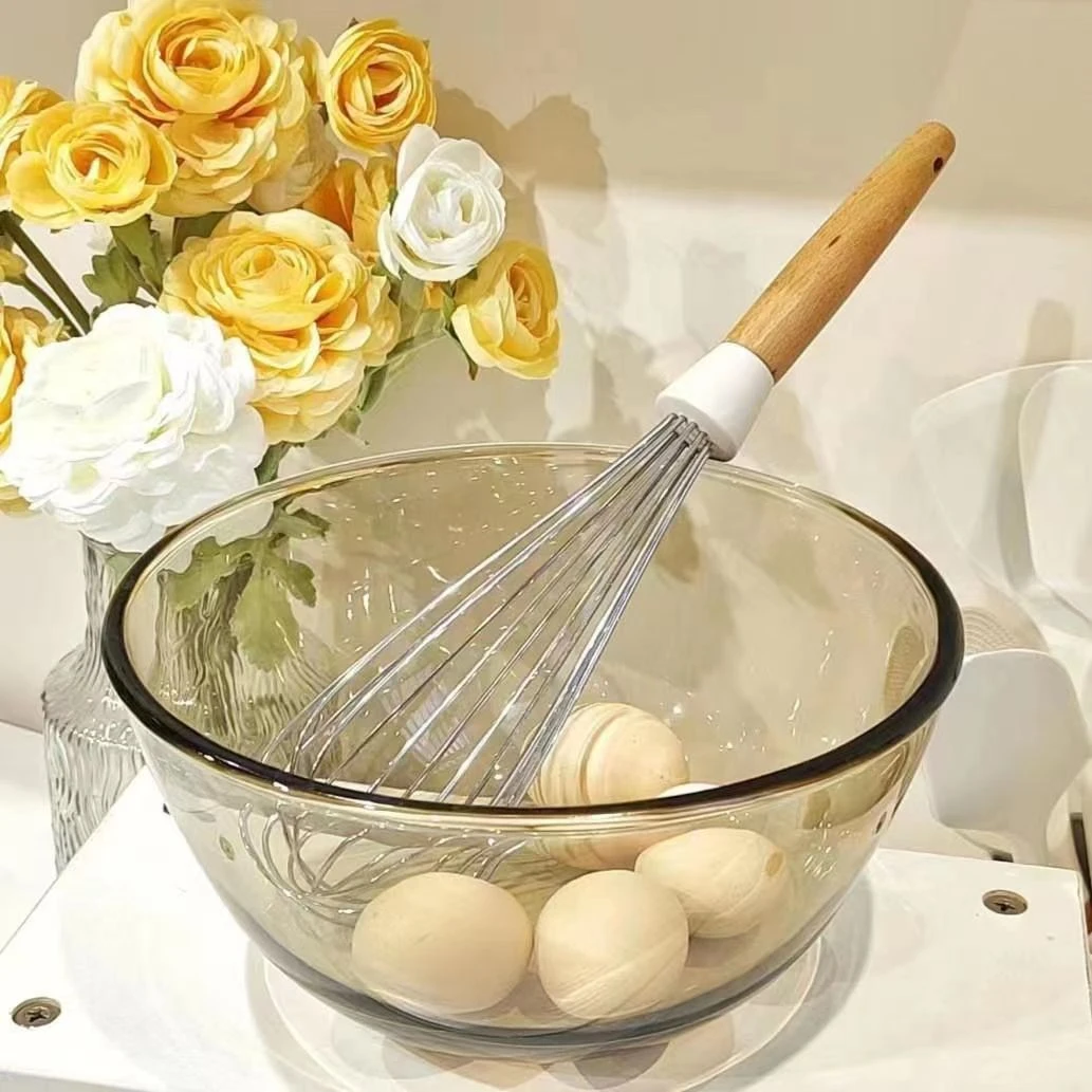 茶色轻奢款面盆2700ml大容量沙拉碗打蛋盆拌馅