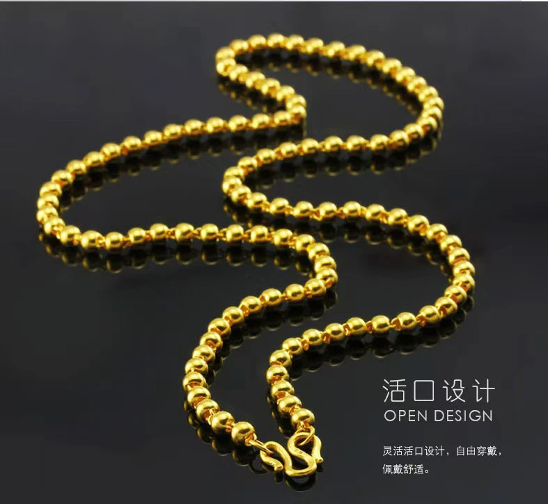 合金项链 越南佛珠项链光珠项链