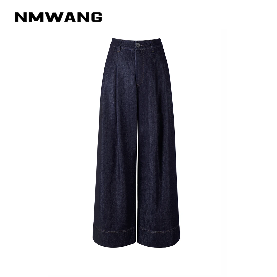 【可可专享】NMWANG牛魔王XH4C095汉麻三醋直筒阔腿裤