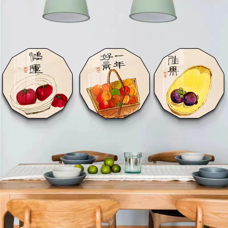 餐厅茶楼水果蔬菜创意装饰画餐馆面馆农家乐墙壁画餐饮店饭店挂画