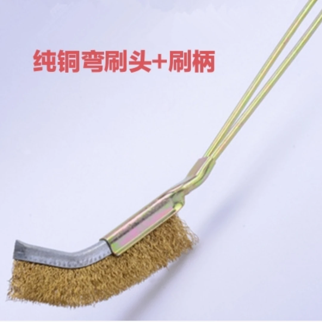 家用清洁刷带柄钢丝刷不锈钢丝刷除锈长柄刷迷你刀刷
