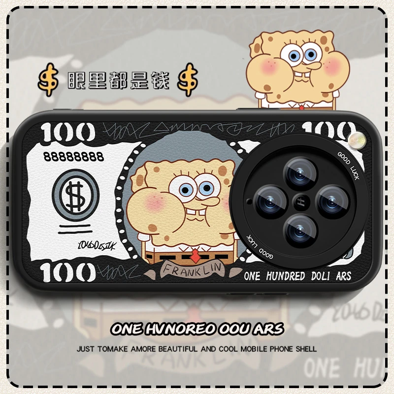 海绵宝宝适用oppofindx8手机壳新款findx8pro小羊皮卡通fandx8套