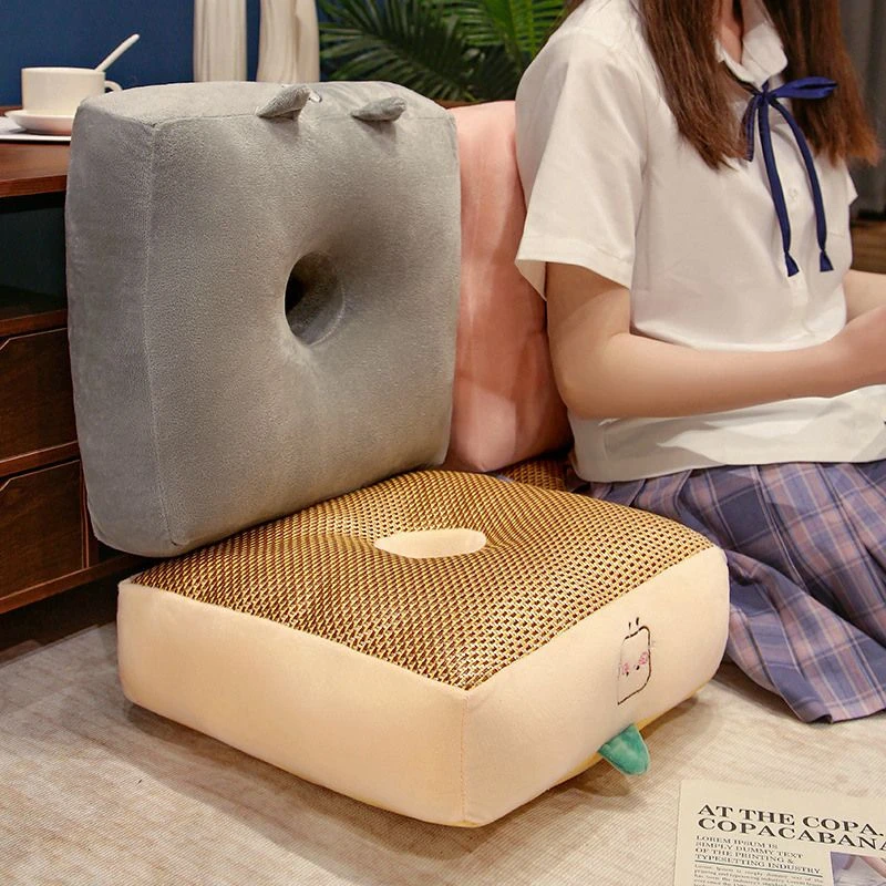 夏季坐垫屁垫凉席增高加厚椅子垫学生办公室汽车久坐屁股垫子座垫