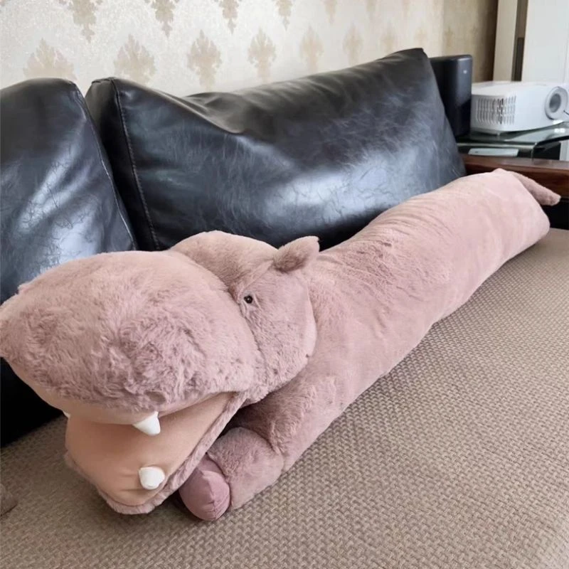 新款超软长条河马毛绒玩具床上睡觉抱枕靠垫玩偶情人节送女友礼物