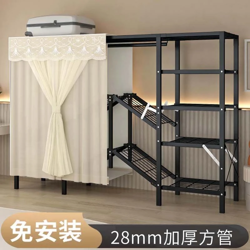 收纳柜加厚加粗免安装折叠简易布衣柜家用卧室出租房衣橱结实耐用