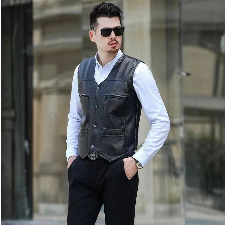 男士优质中老年休闲马甲--093