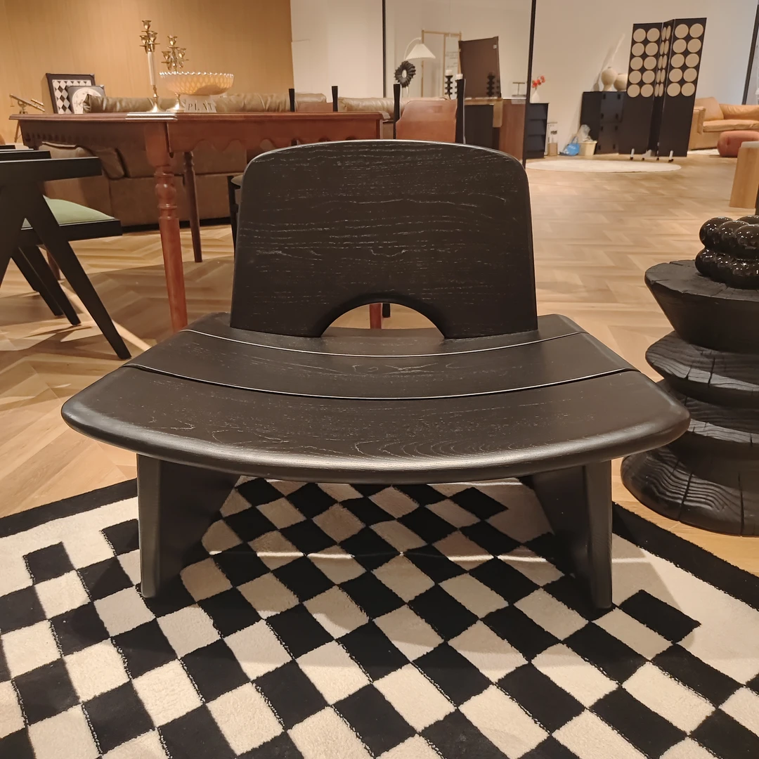 【Galn+】意式极简实木休闲单人沙发椅侘寂风阳台茶客厅设计师复古