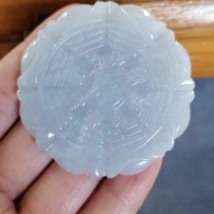 翡翠挂件八卦6020