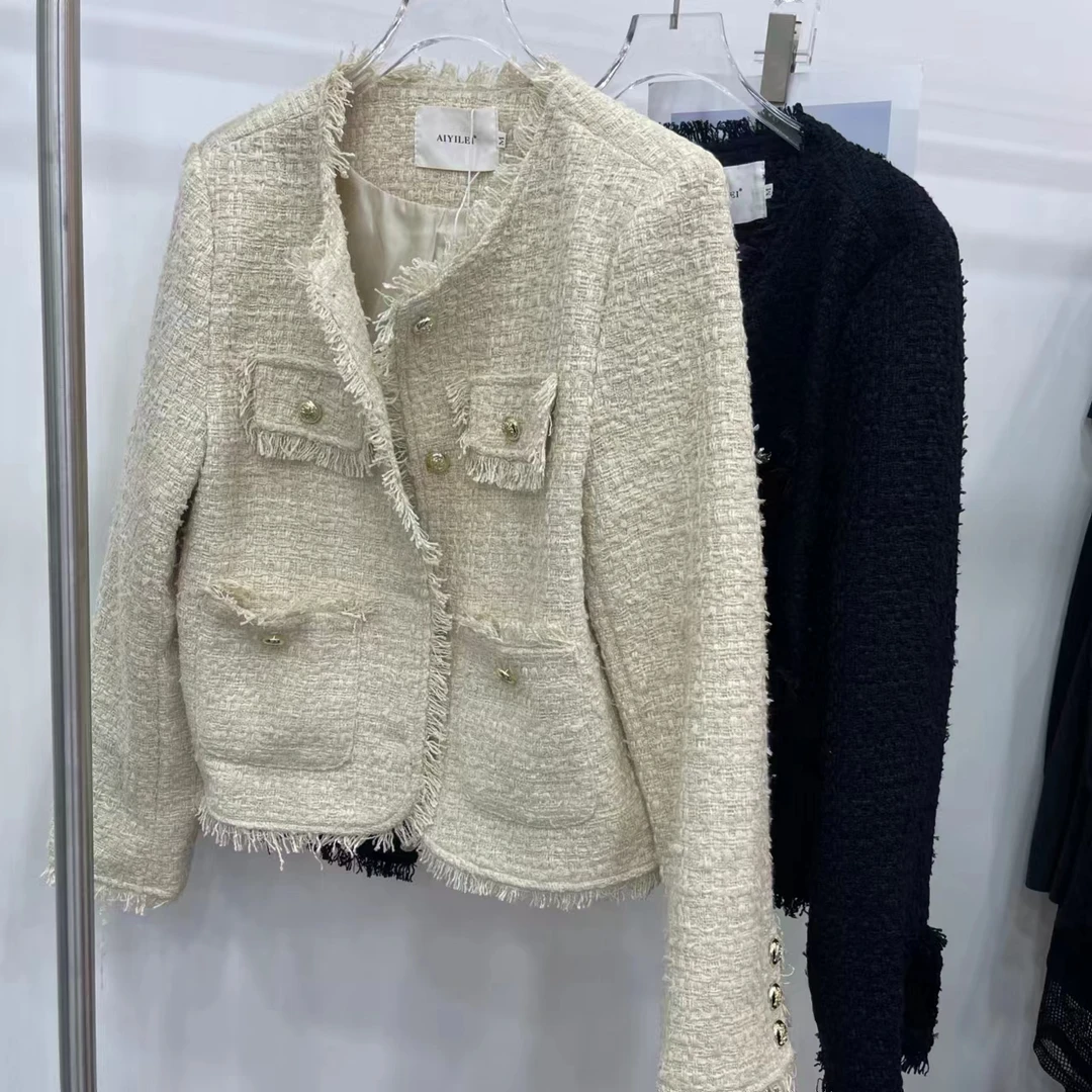 【老板娘推荐】时尚重工法式轻奢气质网红小香风外套6063