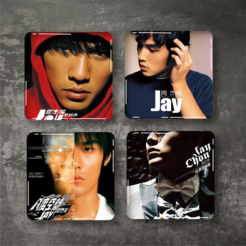 周杰伦唱片封面歌词车贴纸水晶车贴纸电动车摩托车装饰3D立体贴标