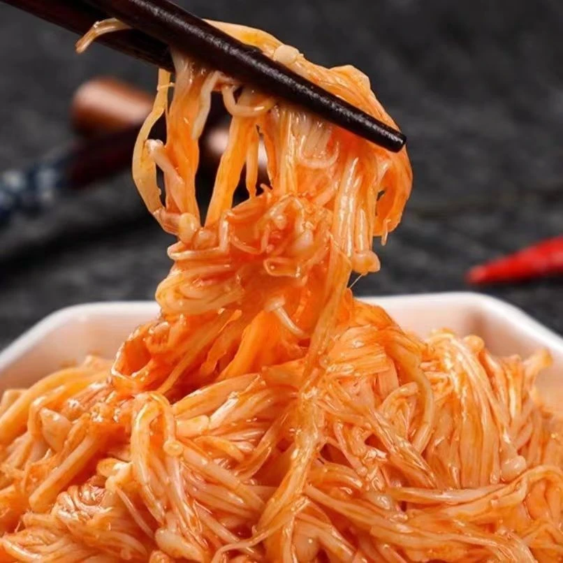 香辣金针菇即食下饭菜深林小蘑菇开胃菜脆爽下饭菜营养川味食用