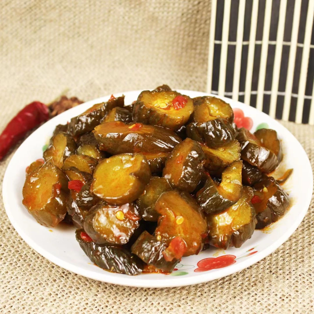 油泼黄瓜味美咸菜下饭菜酱菜黄瓜咸菜净重朔封包装香甜散装产品
