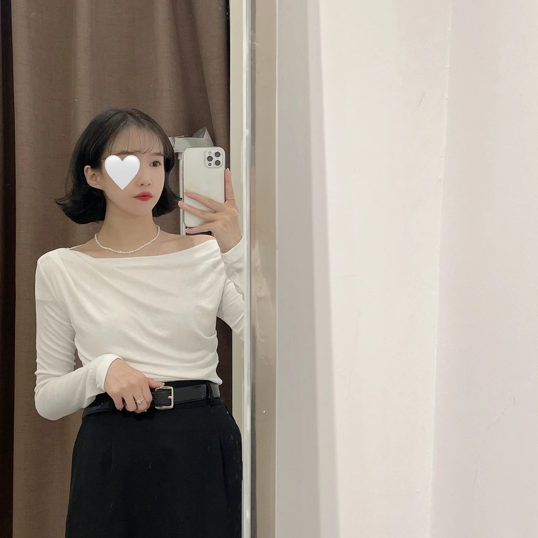 2022ddm新款褶皱打底T恤