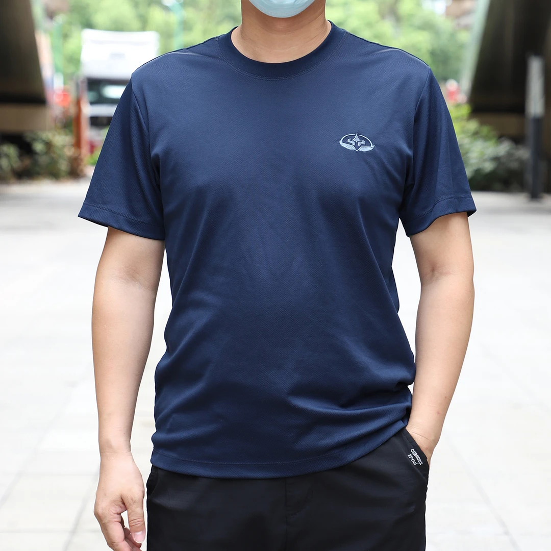 14地勤圆领衫藏青机务短袖体能服训练服军迷速干透气运动T恤夏男