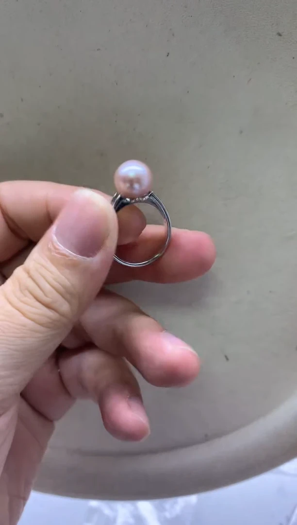 【闪购商品】淡水珍珠戒指银S925镶嵌淡水珍珠戒指