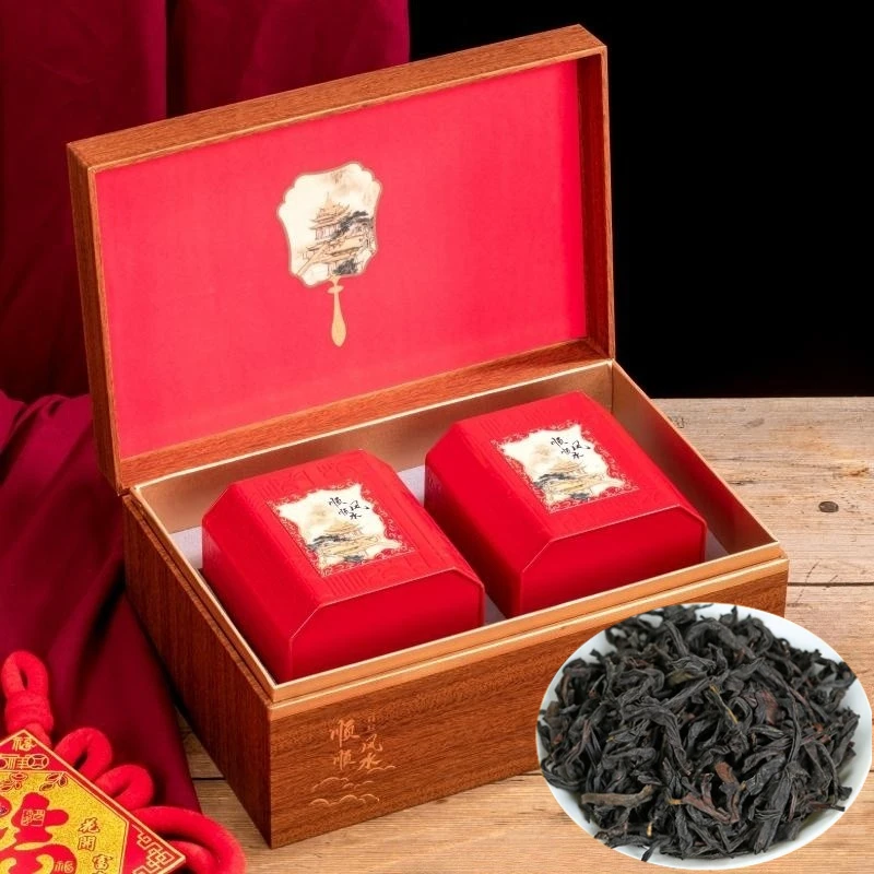 正宗武夷山新茶浓香型大红袍茶叶礼盒装高档罐装过节礼品茶送长辈