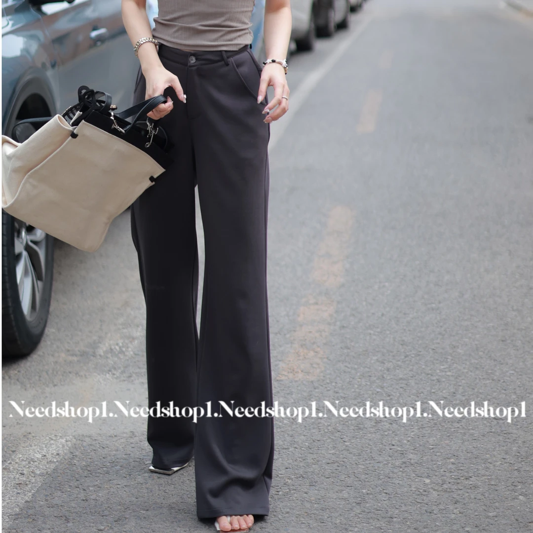 【NeedShop1】灰色垂感直筒休闲裤