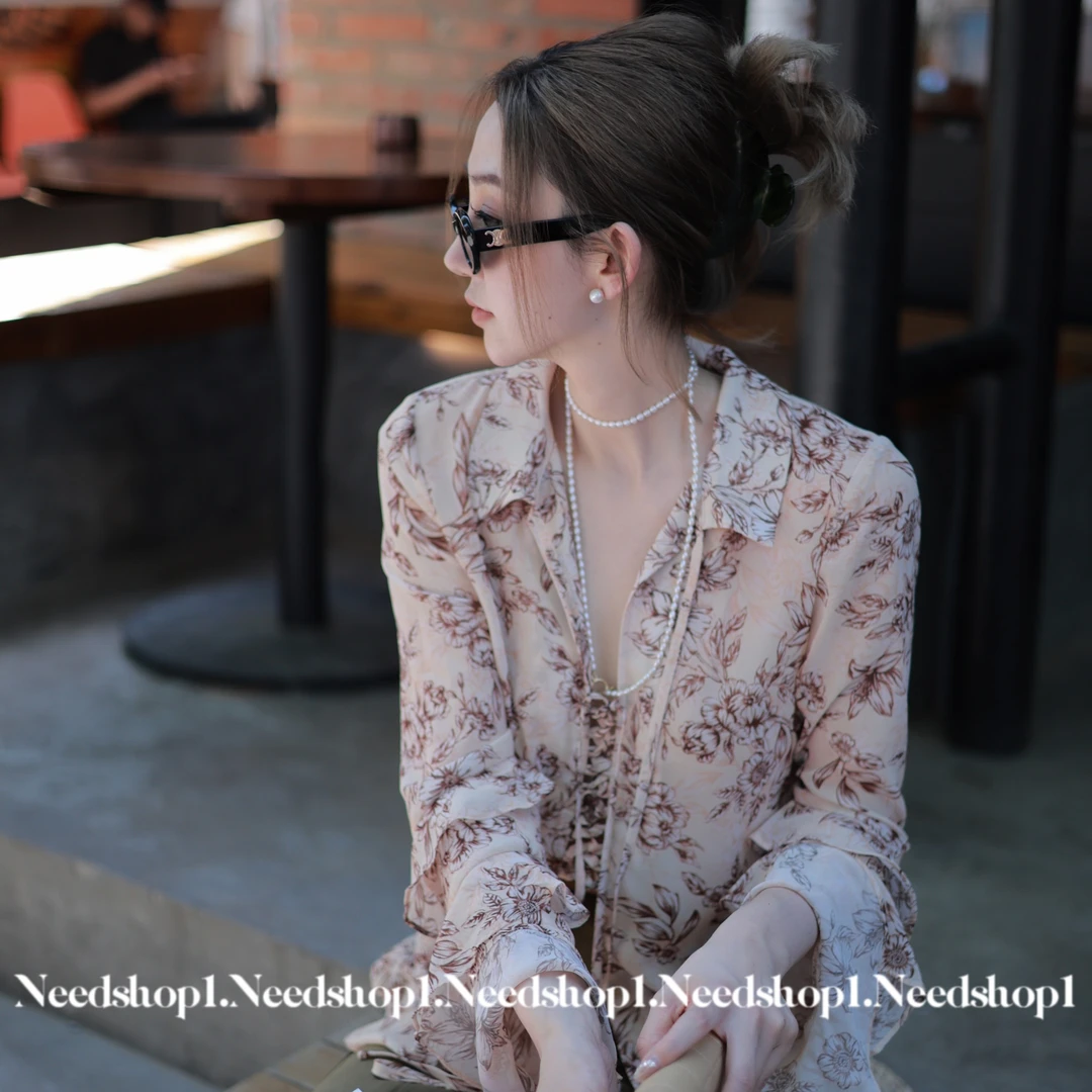 【NeedShop1】简约喇叭袖慵懒衬衫