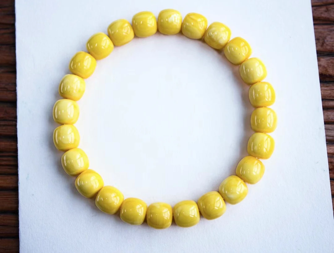 9mm丹麦料老型手串，品质完美蜡质浓郁饱满，精工全品