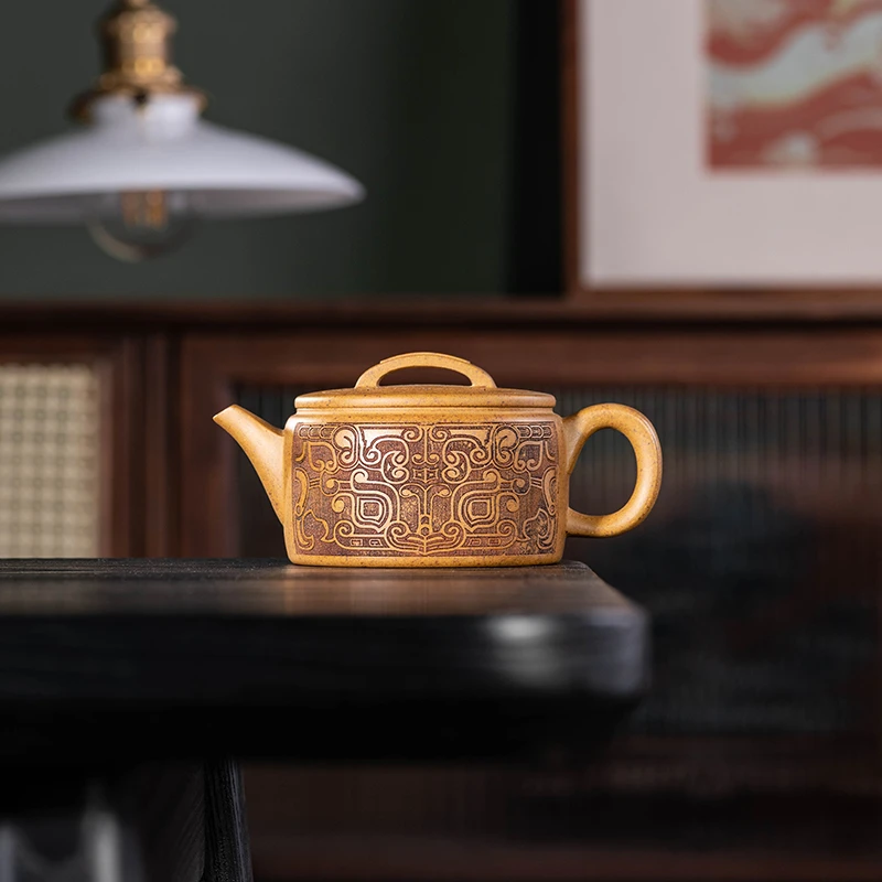 宜兴正品紫砂壶汉瓦壶原矿高温段泥全手工制家用泡茶壶茶具茶壶