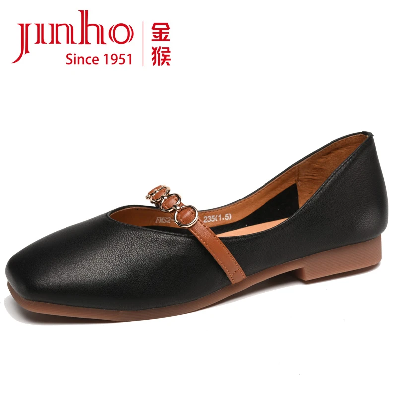 Jinho/金猴女鞋软底浅口平底单鞋S570049A