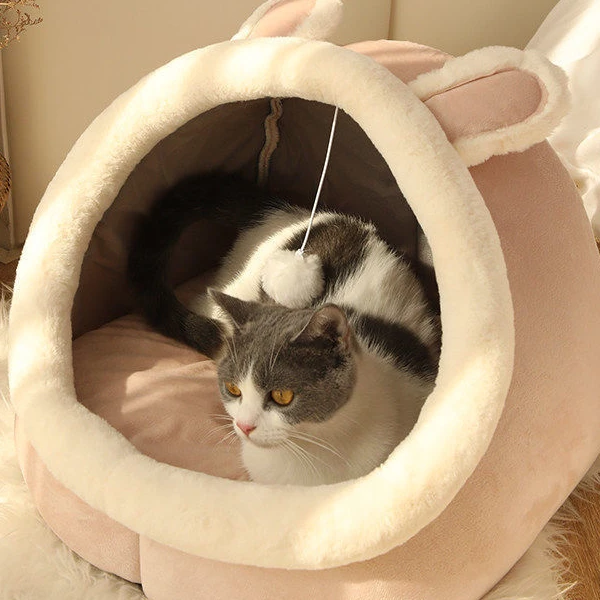 猫窝四季通用猫咪房子别墅家居封闭式猫屋冬季保暖狗窝床宠物用品