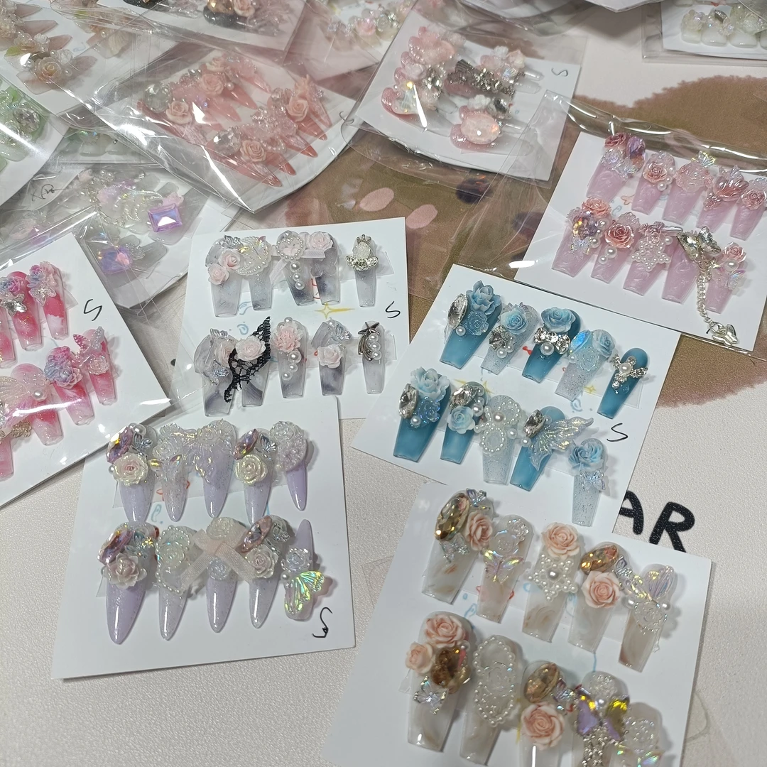 2单包邮！！纯手工时尚气质穿戴甲下单备注编码➕昵称